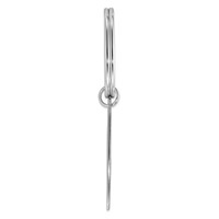 Sterling Silver Rhodium-plated Key Chain view 2