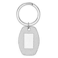 Sterling Silver Rhodium-plated Key Chain view 1