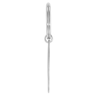 Sterling Silver Rhodium-plated Key Chain view 2