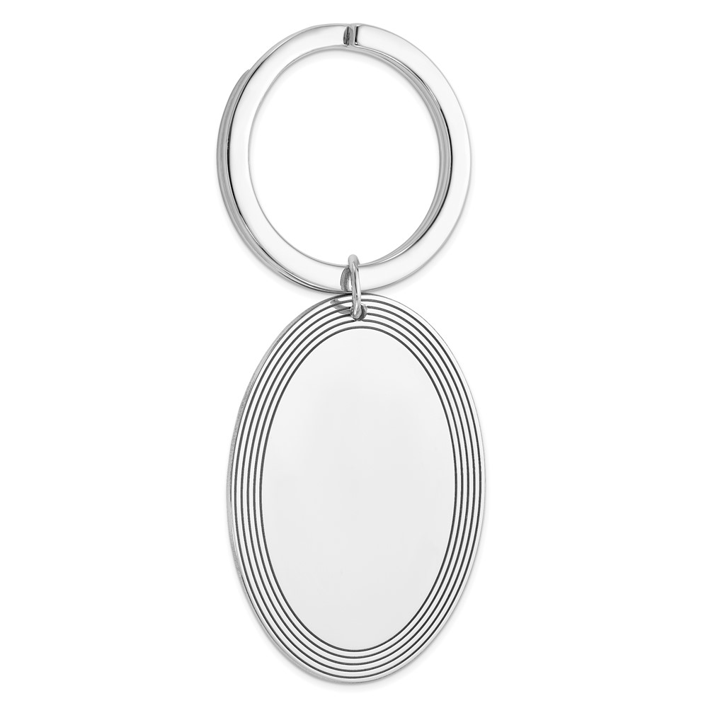 Sterling Silver Rhodium-plated Key Chain (QQ74)