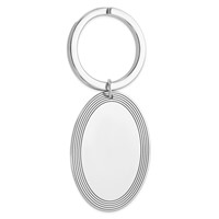 Sterling Silver Rhodium-plated Key Chain view 1
