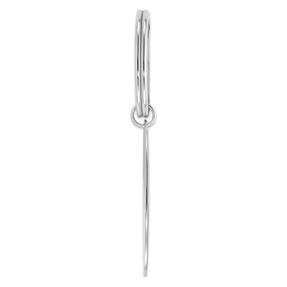 Sterling Silver Rhodium-plated Key Chain (QQ75)