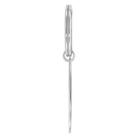 Sterling Silver Rhodium-plated Key Chain view 2