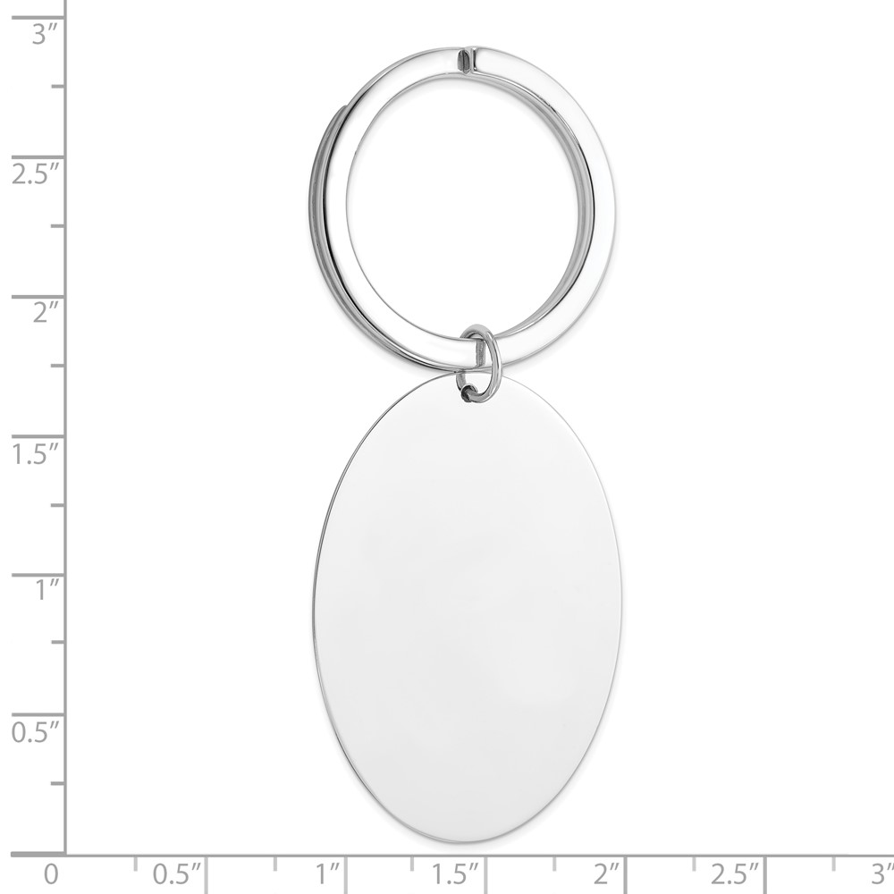 Sterling Silver Rhodium-plated Key Chain (QQ75)