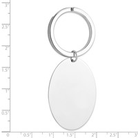 Sterling Silver Rhodium-plated Key Chain view 3