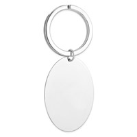 Sterling Silver Rhodium-plated Key Chain view 1