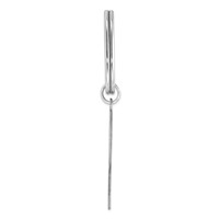 Sterling Silver Rhodium-plated Key Chain view 2