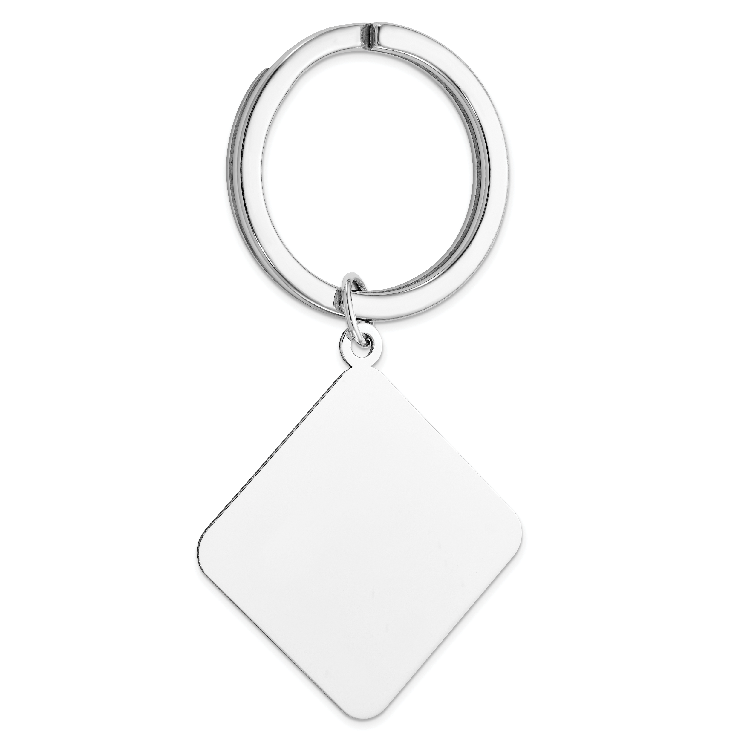 Sterling Silver Rhodium-plated Key Chain (QQ77)