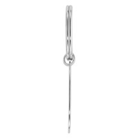 Sterling Silver Rhodium-plated Key Chain view 2