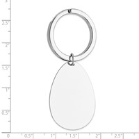 Sterling Silver Rhodium-plated Key Chain view 3