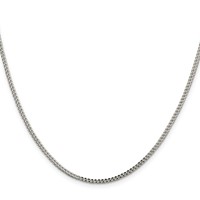Sterling Silver 1.8mm D C Square Franco Chain view 2