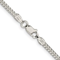 Sterling Silver 1.8mm D C Square Franco Chain view 3