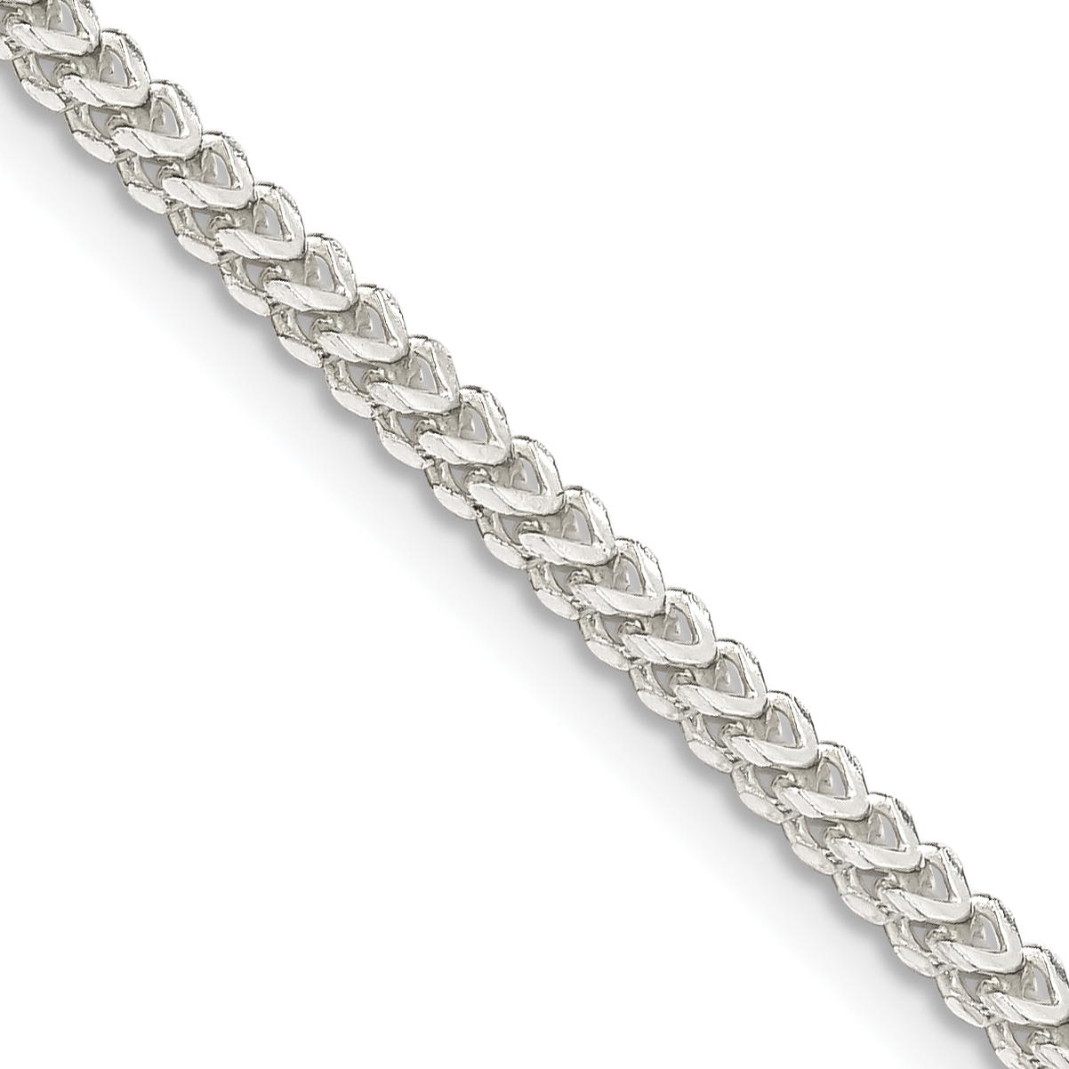 Sterling Silver 2mm D/C Square Franco Chain (QQF060-16)