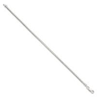 Sterling Silver 2.55mm D C Square Franco Chain view 2