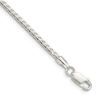 Sterling Silver 2.55mm D C Square Franco Chain view 1