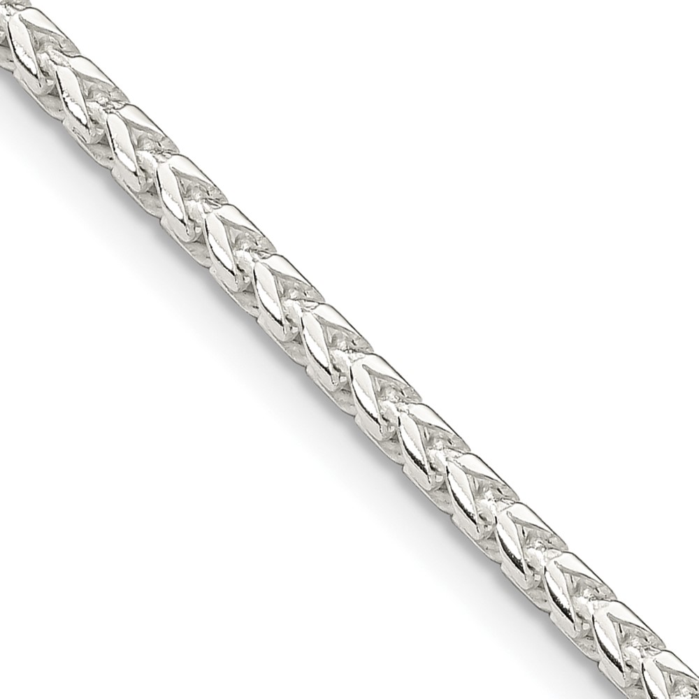 Sterling Silver 2.55mm D/C Square Franco Chain (QQF080-16)