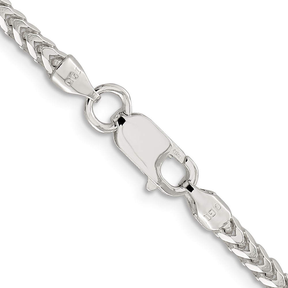 Sterling Silver 3.1mm D/C Square Franco Chain (QQF100-18)