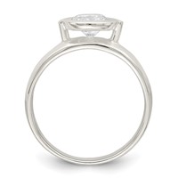 Sterling Silver CZ Ring view 2