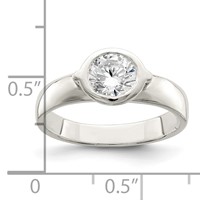 Sterling Silver CZ Ring view 3