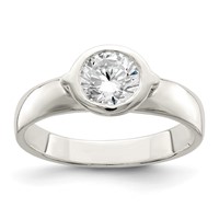Sterling Silver CZ Ring view 1