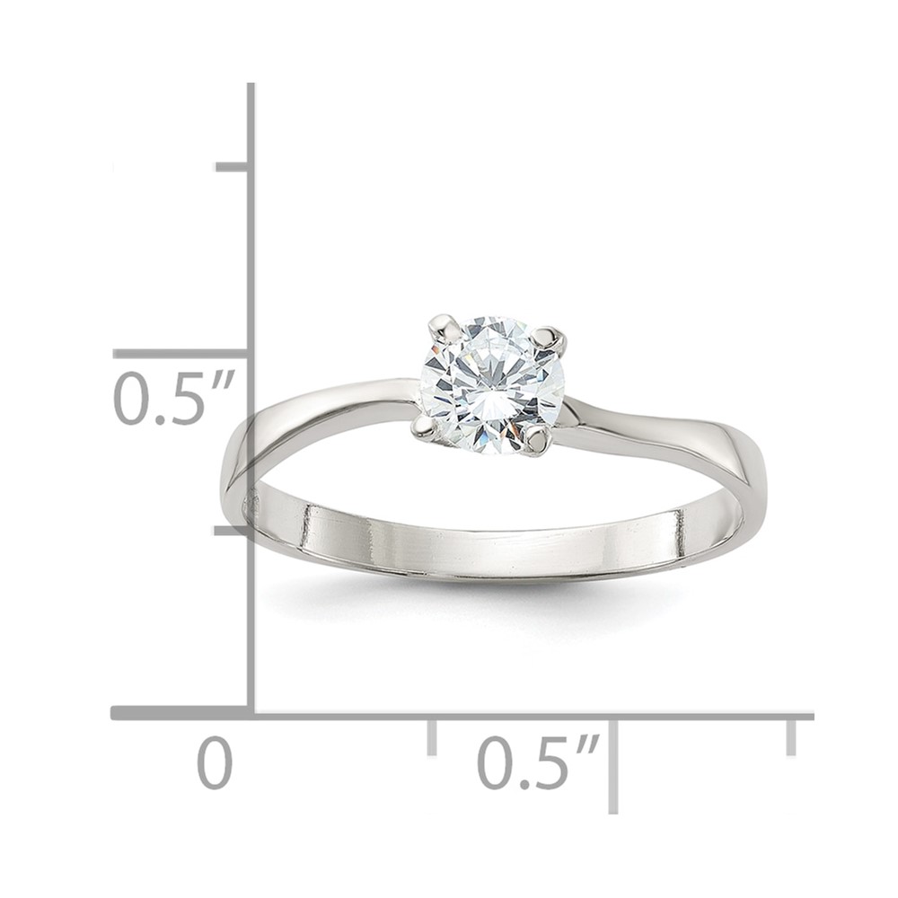 Sterling Silver CZ Ring (QR1003-8)