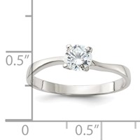 Sterling Silver CZ Ring view 3