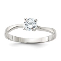 Sterling Silver CZ Ring view 1
