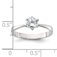 Sterling Silver CZ Ring view 3