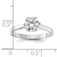 Sterling Silver CZ Ring view 3