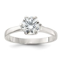Sterling Silver CZ Ring view 1