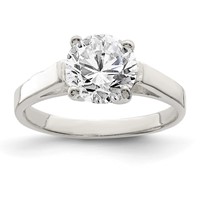 Sterling Silver CZ Ring view 1