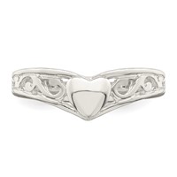 Sterling Silver Heart Ring view 5