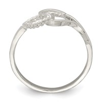 Sterling Silver Heart Ring view 2