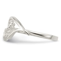 Sterling Silver Heart Ring view 4