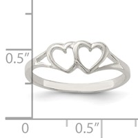 Sterling Silver Heart Ring view 3