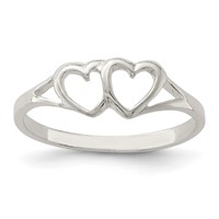 Sterling Silver Heart Ring view 1