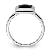 Sterling Silver Onyx Ring view 2
