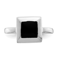 Sterling Silver Onyx Ring view 5