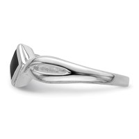Sterling Silver Onyx Ring view 4