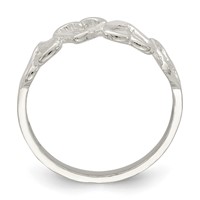 Sterling Silver D C Heart Ring view 2