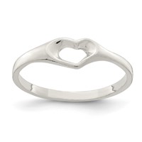 Sterling Silver Heart Ring view 1
