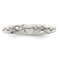 Sterling Silver Heart Ring view 5