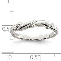 Sterling Silver Swirl Ring view 3