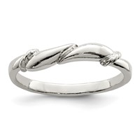 Sterling Silver Swirl Ring view 1