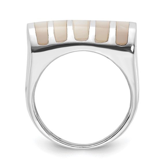 Sterling Silver Mother of Pearl Ring