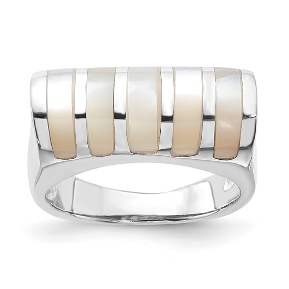 Sterling Silver Mother of Pearl Ring