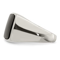 Sterling Silver Synthetic Onyx Ring view 4