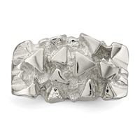 Sterling Silver Nugget Ring view 5