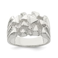 Sterling Silver Nugget Ring view 1