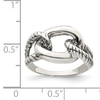 Sterling Silver Antiqued Ring view 3